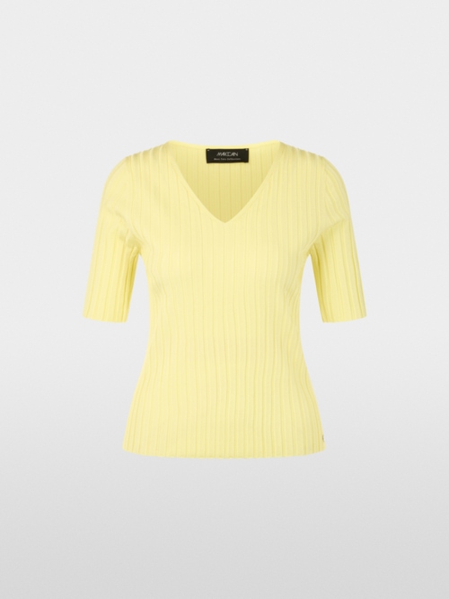 Fine knit ribbed jumper