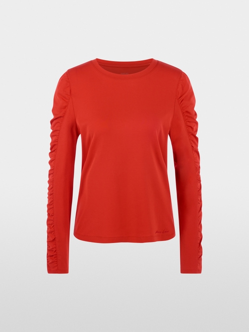 T-shirt à manches longues avec fronces