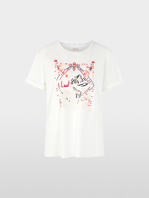 T-shirt met motiefprint