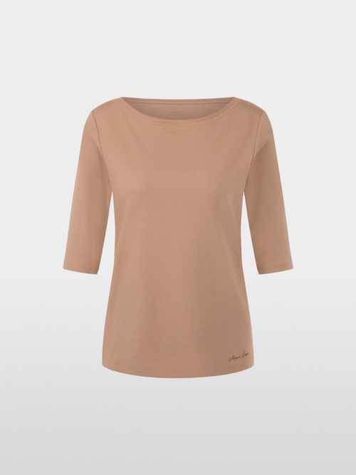 Half-sleeved T-shirt with ribbon details