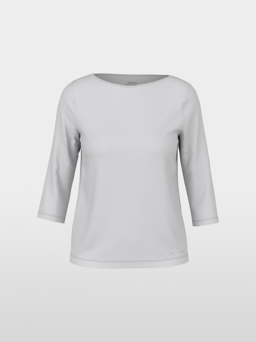 T-shirt with boat neck