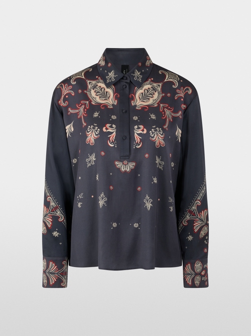 Chemisier fluide à motif cachemire