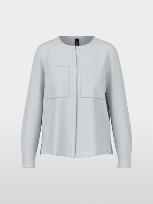Casual blouse with concealed buttoning