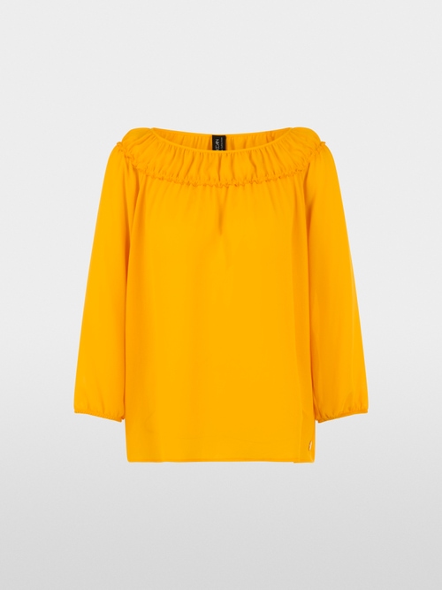 Blouse with Carmen neckline