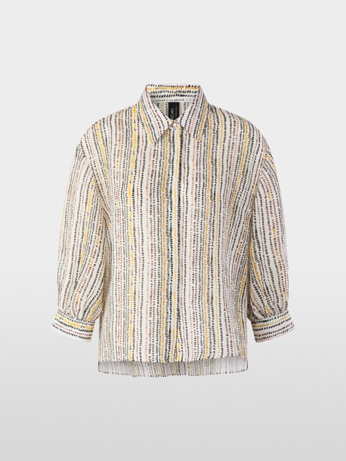 Linen-silk shirt blouse