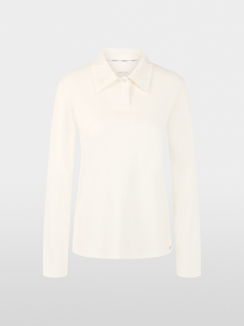 Polo à manches longues en coton