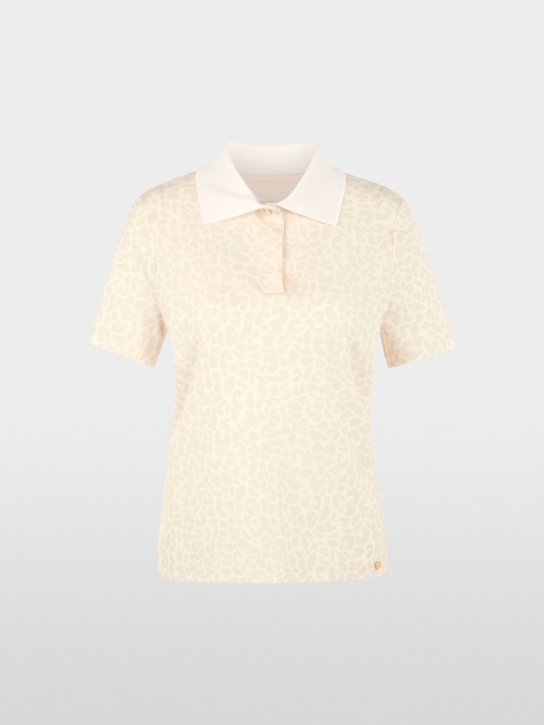 Polo shirt with leopard pattern