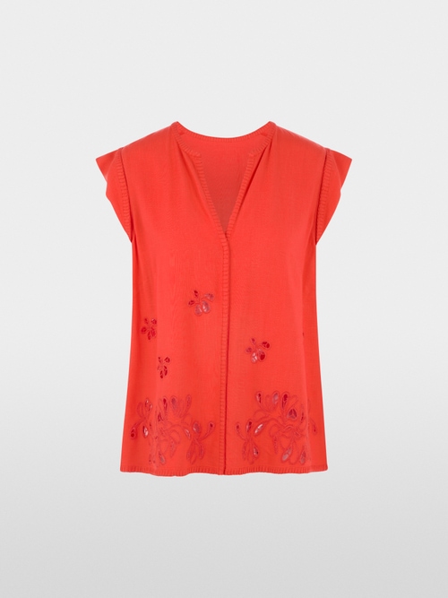 Top with broderie anglaise