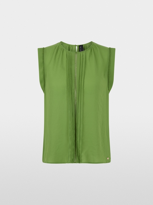 Top with lace and pintucks