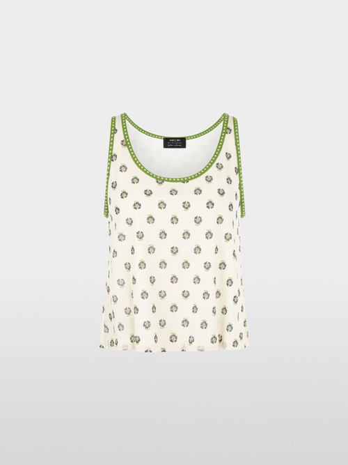 ‘Knitted in Germany’ printed top