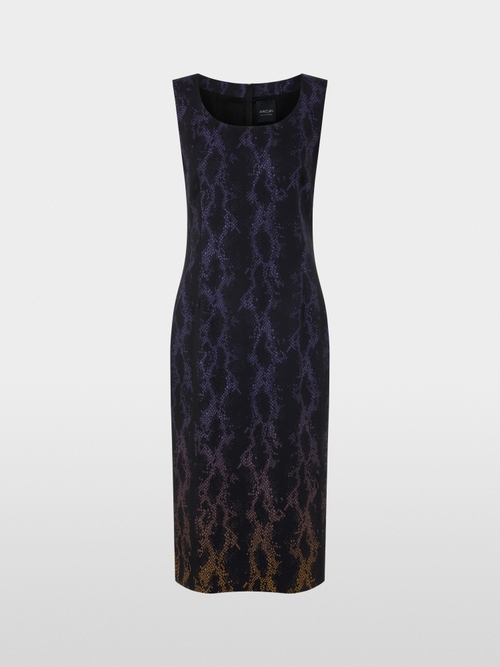 Sheath dress with snake print
