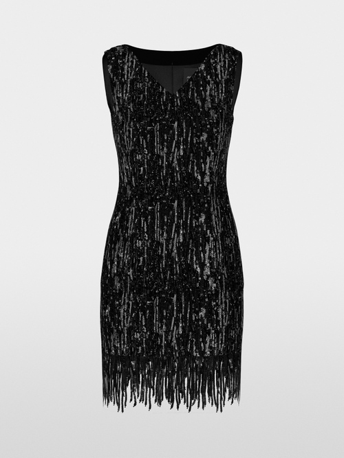 Sheath dress with sequins