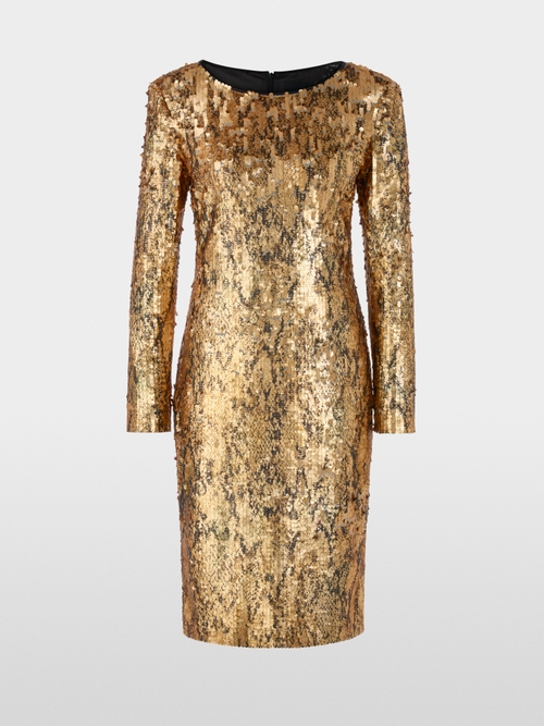Golden sequin dress