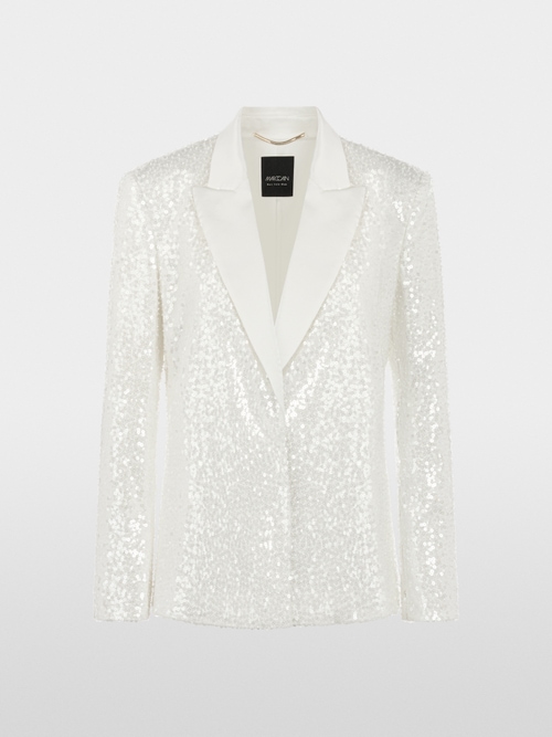 Blazer with shimmering sequins