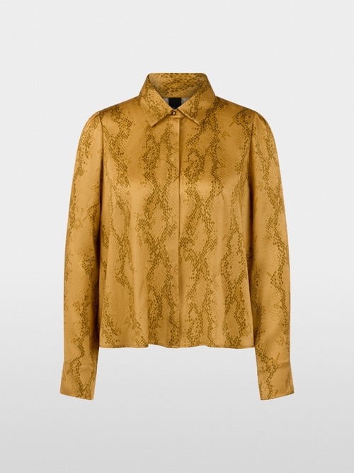 Zijden blouse met slangenprint
