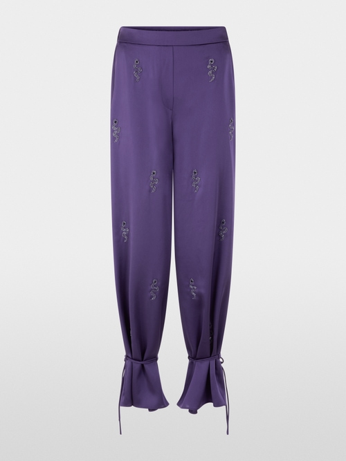 WELKOM snake embellishment trousers