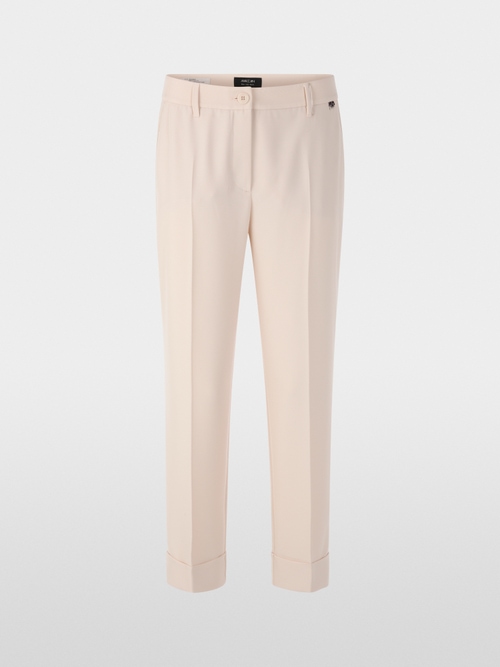 FRANCA fabric pants with turn-ups
