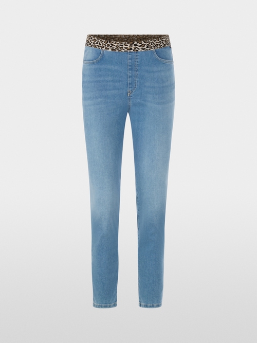 SOFIA pants with leopard print waistband
