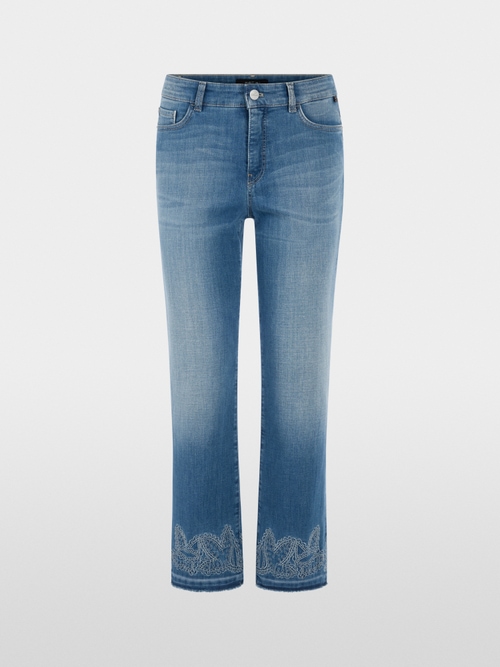 FORLI jeans with paisley embroidery