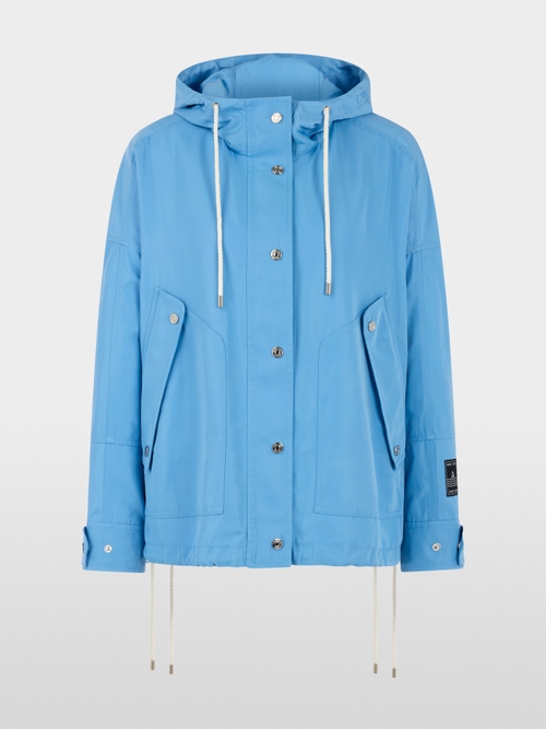 Outdoor jacket with hood