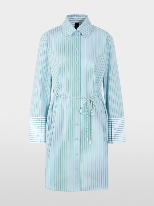 Striped mini dress made from cotton