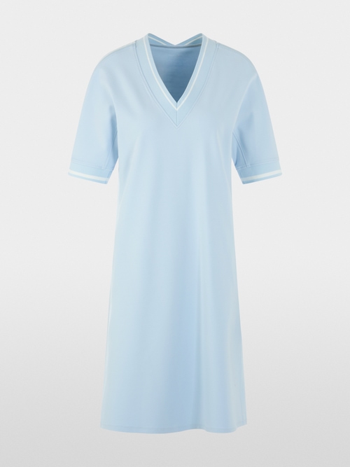 Sporty dress with striped details