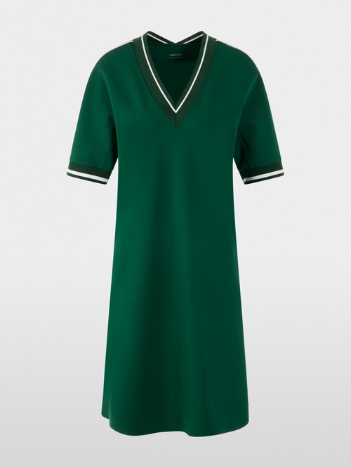 Sporty dress with striped details