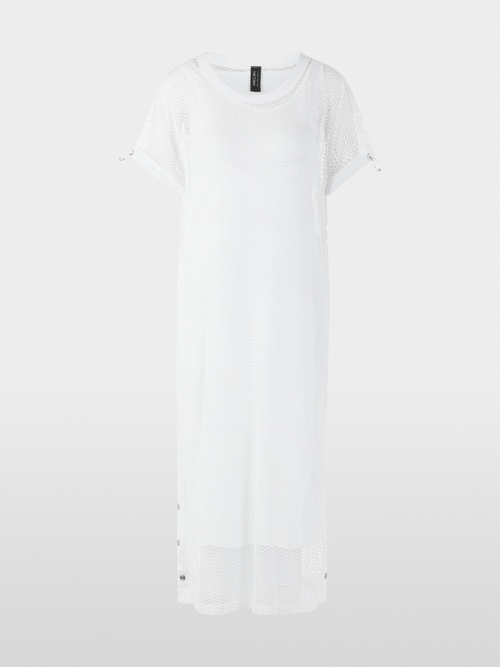 Dress with mesh look