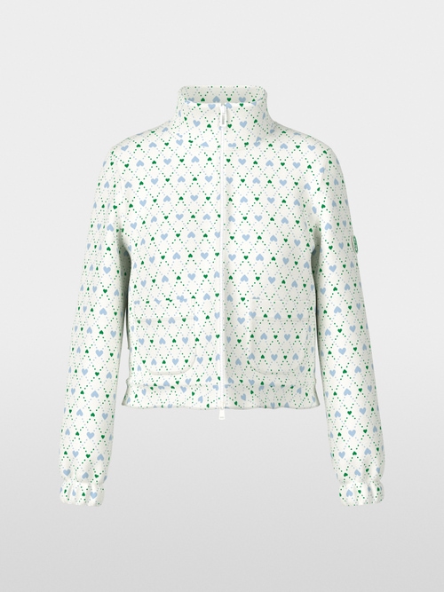 Scuba jersey print blouson