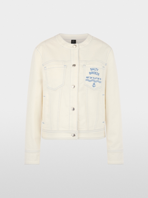 Veste en jean style marin