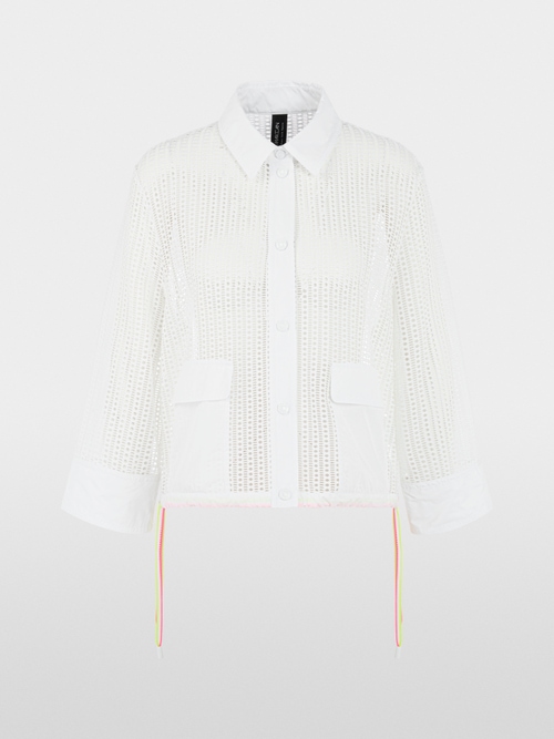 Veste blanche ajourée