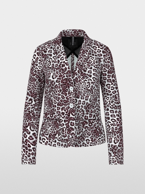 Blazer with leopard print