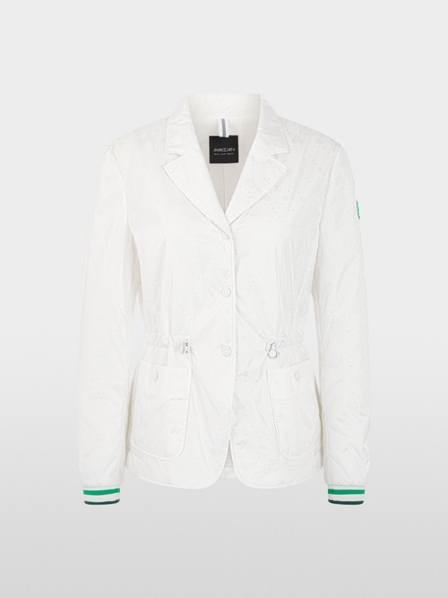 Padded blazer with heart print