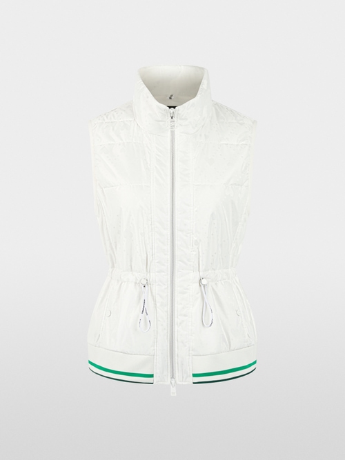 Padded gilet with heart print