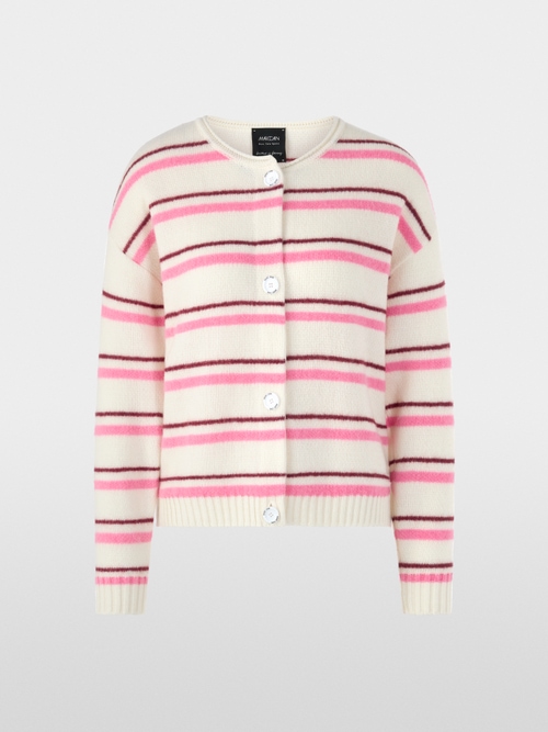 ‘Knitted in Germany’ striped cardigan
