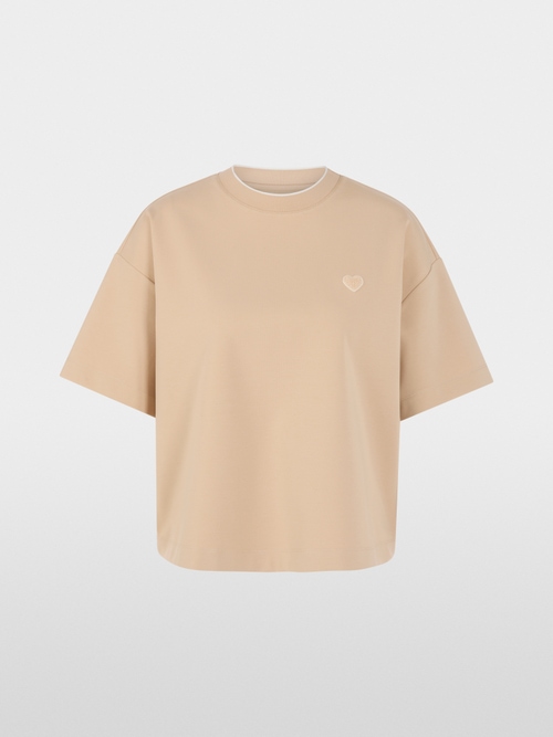 Shirt with heart and striped details