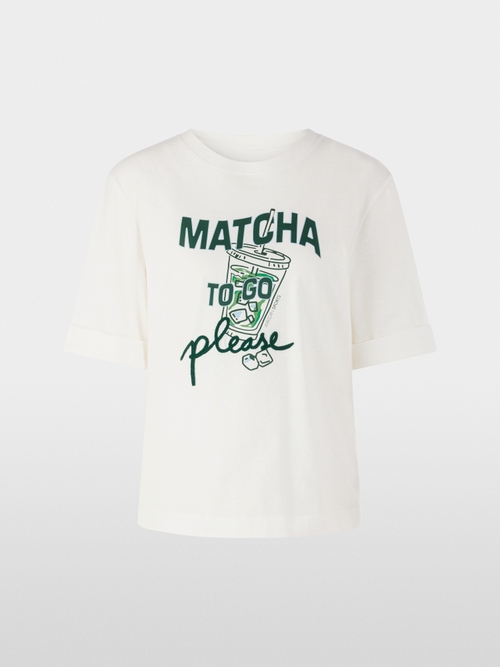 ‘Rethink Together’ matcha print shirt