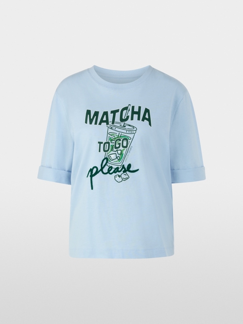 ‘Rethink Together’ matcha print shirt