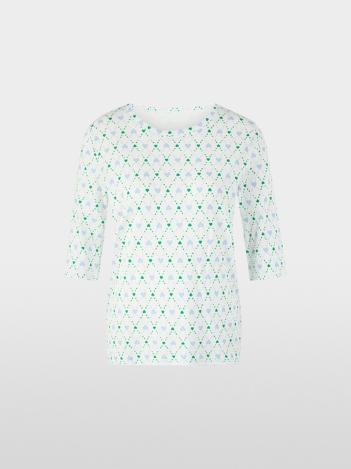 Shirt with heart print