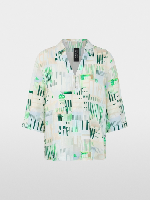 ‘Rethink Together’ printed blouse