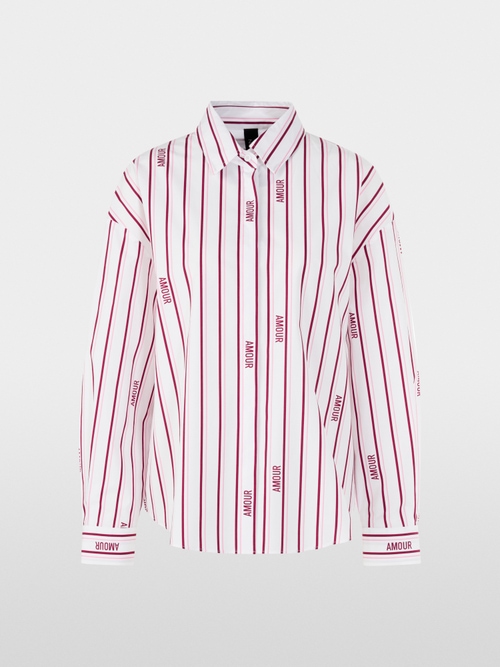 ‘Rethink Together’ striped blouse