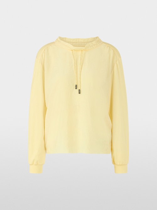 T-shirt à manches longues en mélange de matières