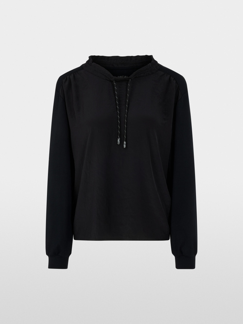 Langarmshirt mit Materialmix