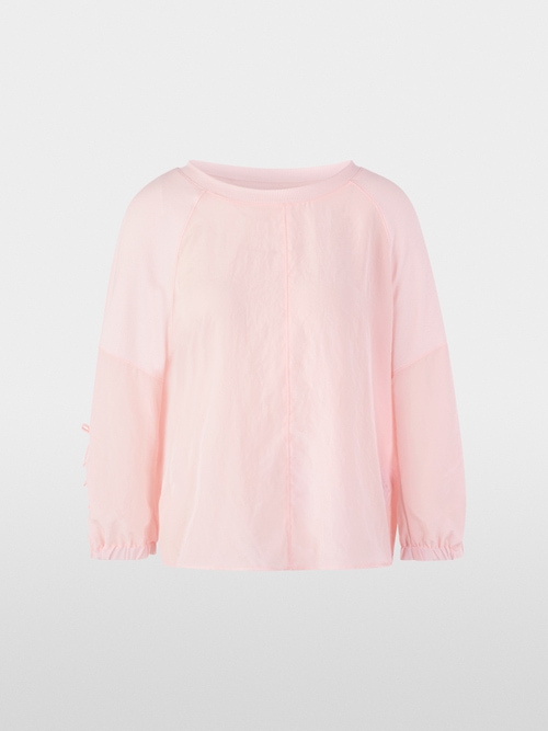 Blouse shirt in a mix of materials