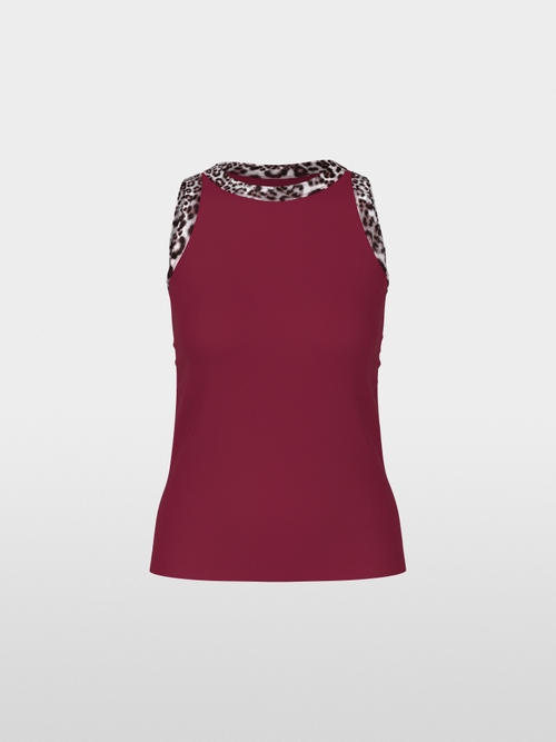 Top with leopard print