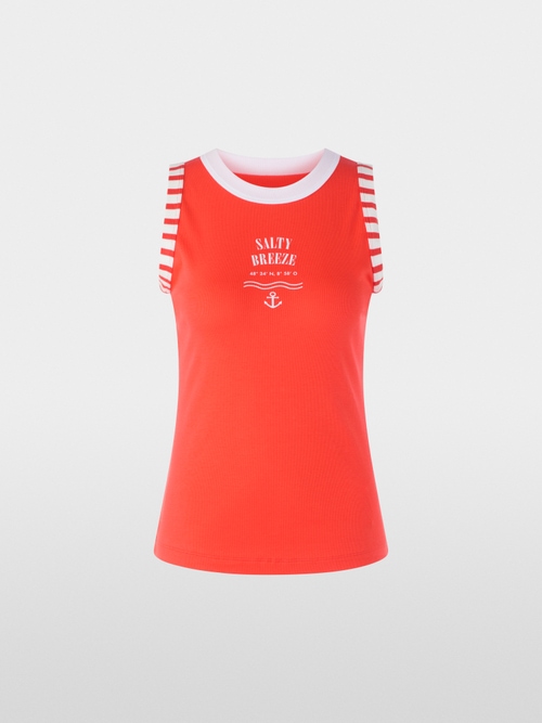 Top with maritime print