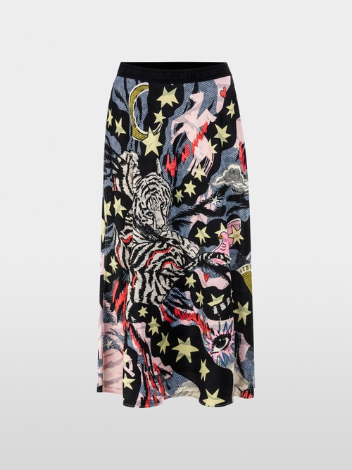 Reversible skirt with print