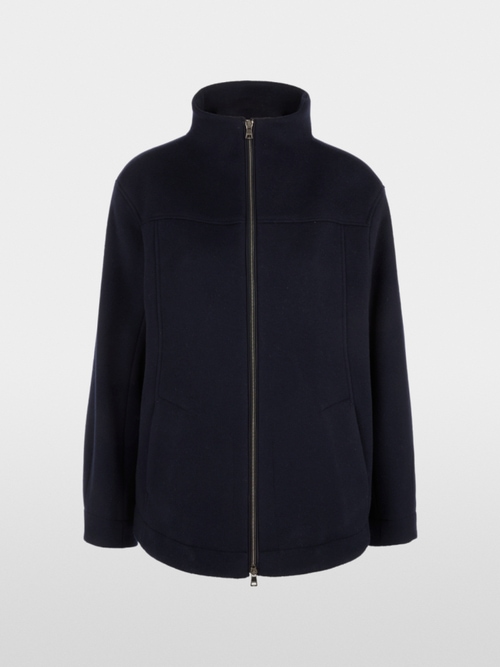 Jacket in new wool with cashmere