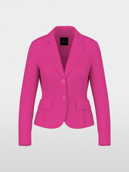 Blazer cintré en stretch à revers