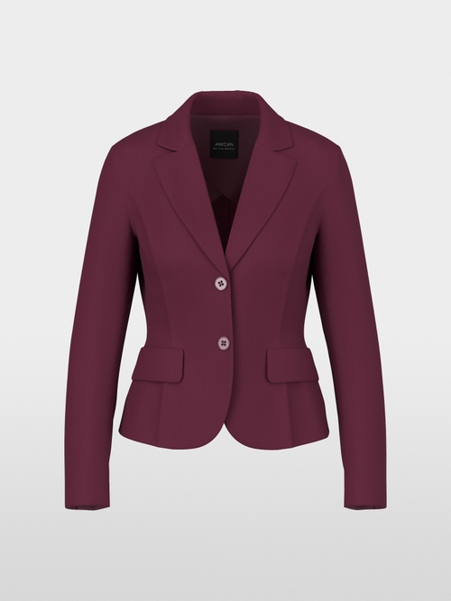 Fitted stretch blazer with lapels